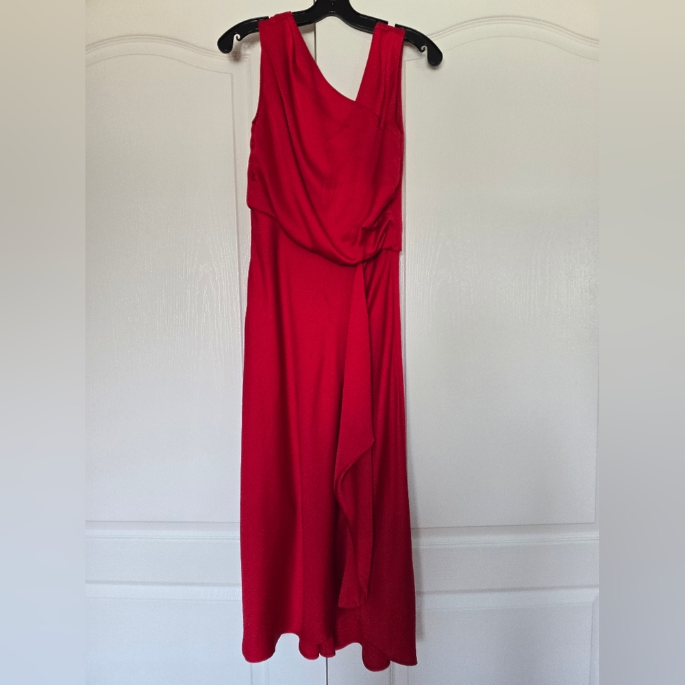 Taylor One Shoulder Red Dress